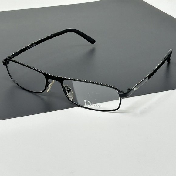 Christian Dior Eyeglasses CD 3651/Strass 006 Black Crystals Frame  52[]17 135 - Picture 1 of 16